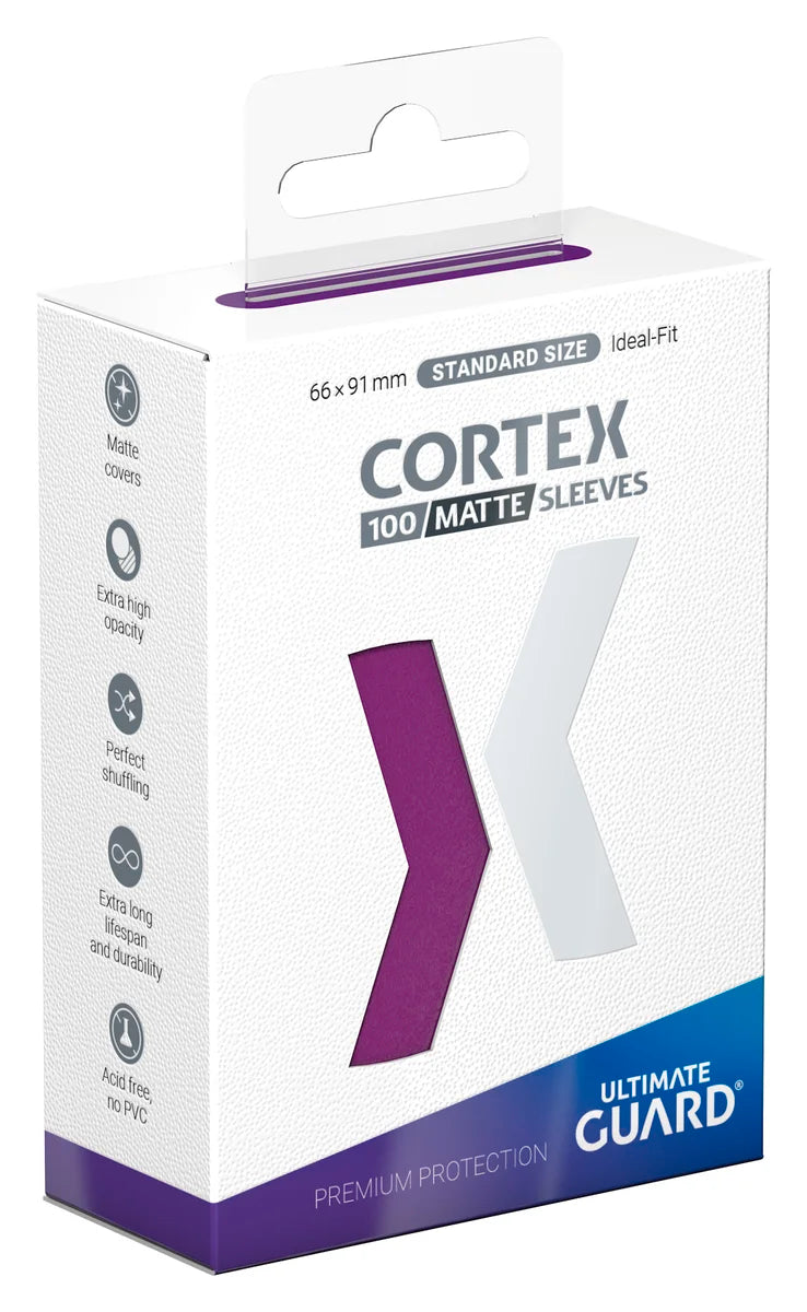 Ultimate Guard: Cortex | Standard Size Sleeves | 100ct | Purple (Matte)