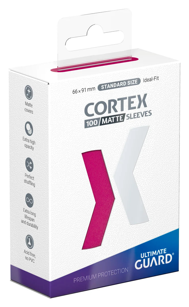 Ultimate Guard: Cortex | Standard Size Sleeves | 100ct | Pink (Matte)