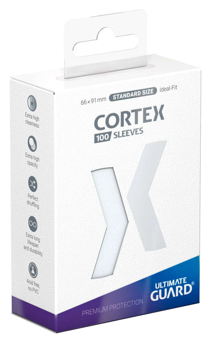 Ultimate Guard: Cortex | Standard Size Sleeves | 100ct | Transparent (Glossy)