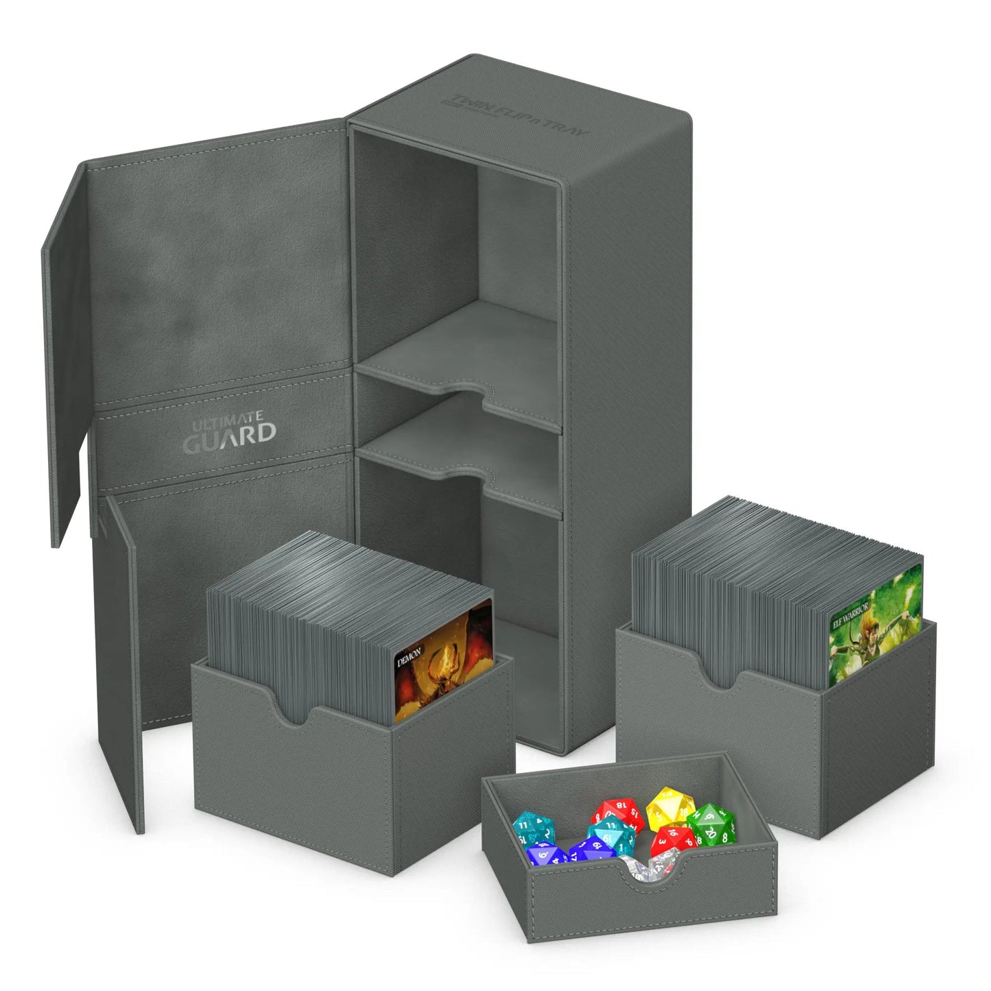 Ultimate Guard | Twin Flip'n'Tray 266+ Xenoskin | Grey