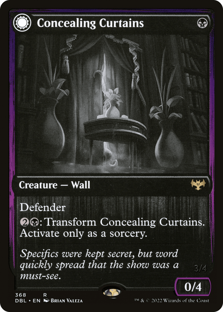 Concealing Curtains // Revealing Eye [Innistrad: Double Feature] Foil