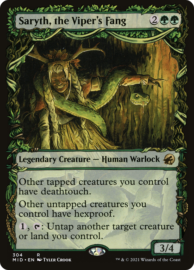 Saryth, the Viper's Fang (Showcase Equinox) [Innistrad: Midnight Hunt] Foil