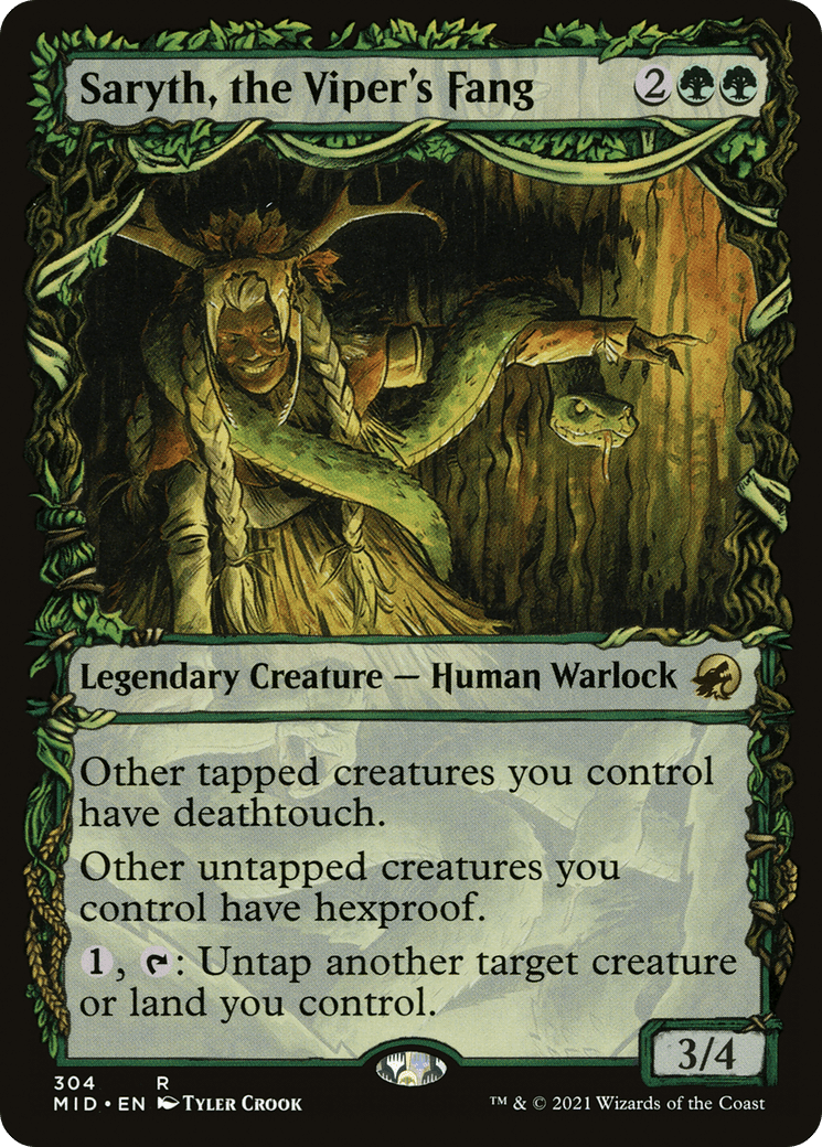 Saryth, the Viper's Fang (Showcase Equinox) [Innistrad: Midnight Hunt] Foil
