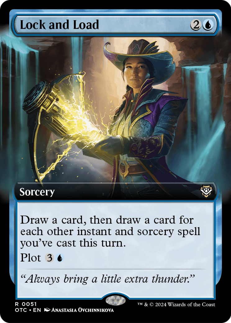 Lock and Load (Extended Art) [Outlaws of Thunder Junction Commander] Foil
