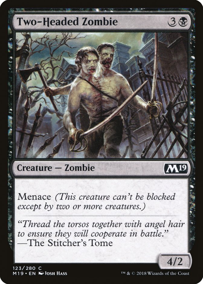 Two-Headed Zombie 123/280 (Core Set 2019) 