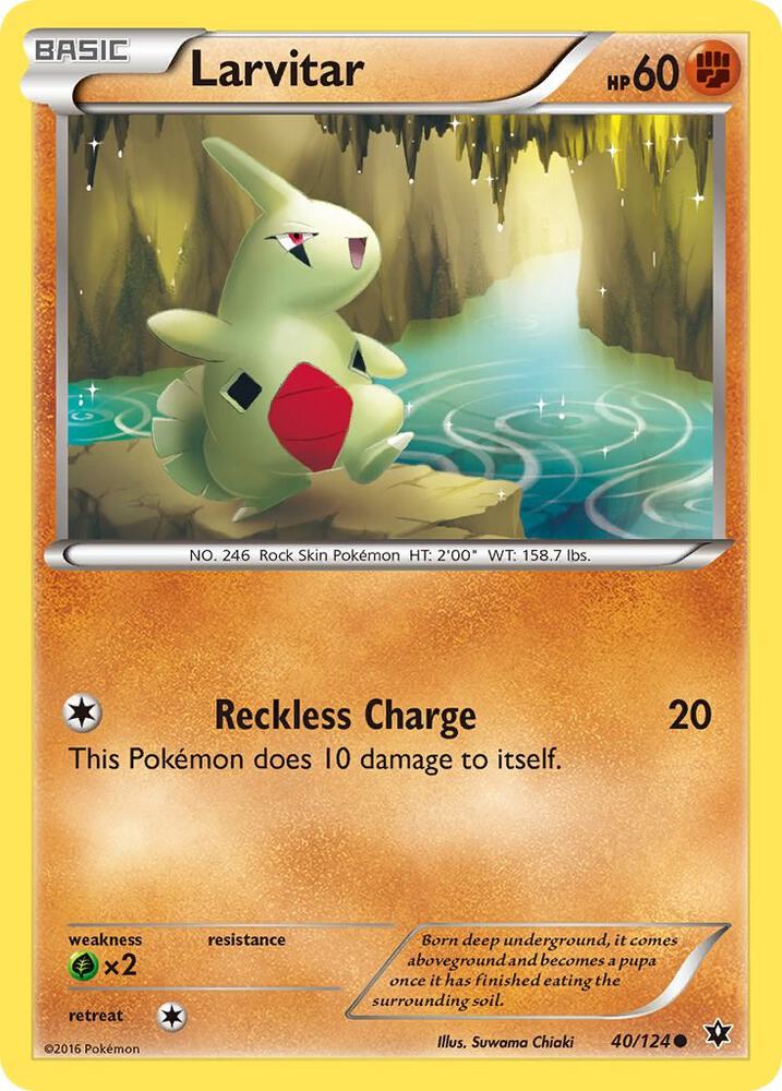 Larvitar 40/124 (XY - Fates Collide) 