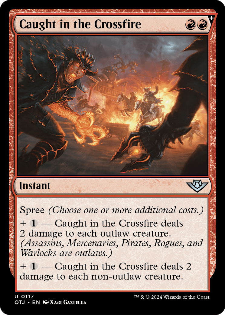 Caught in the Crossfire [Outlaws of Thunder Junction] Foil