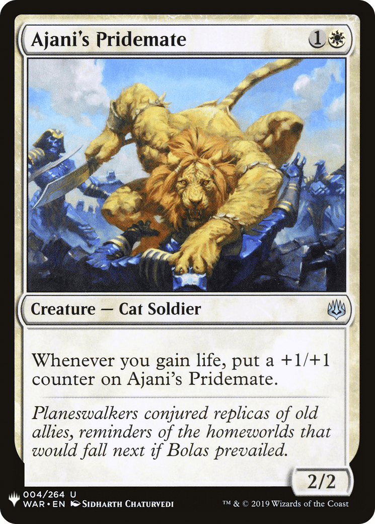 Ajani's Pridemate |  (WAR-4) [The List]