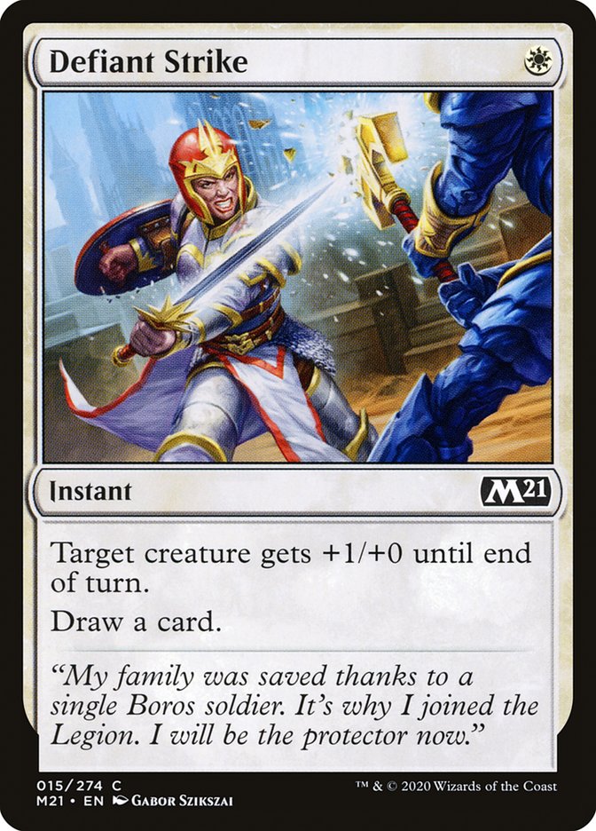 Defiant Strike 15 (Core Set 2021)  - Foil