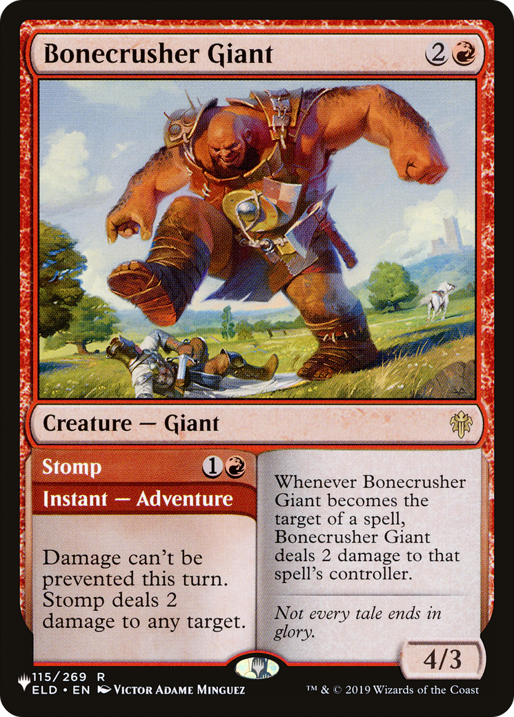 Bonecrusher Giant // Stomp |  (ELD-115) [The List]