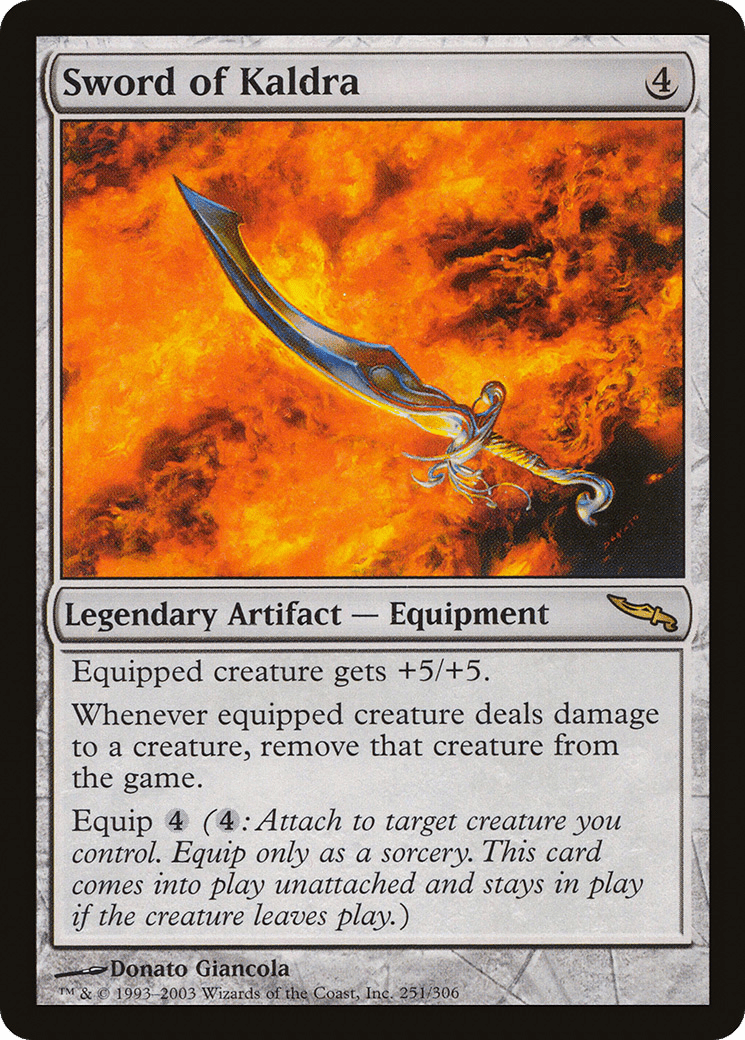 Sword of Kaldra [Mirrodin] Foil