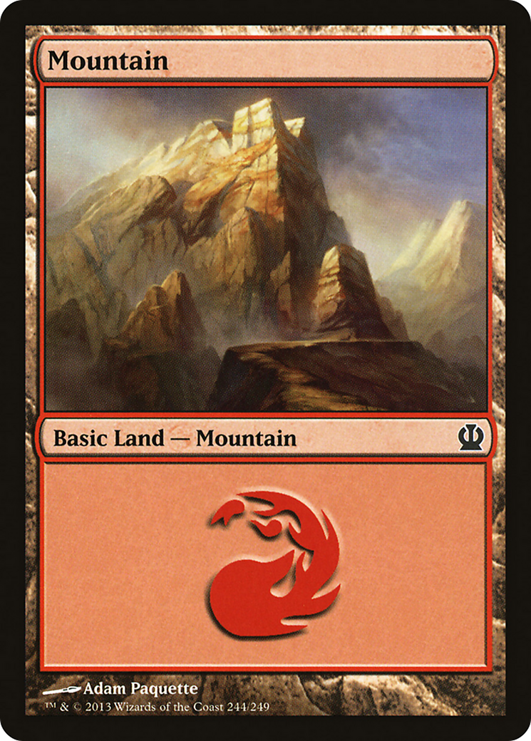 Mountain (244) [Theros] Foil