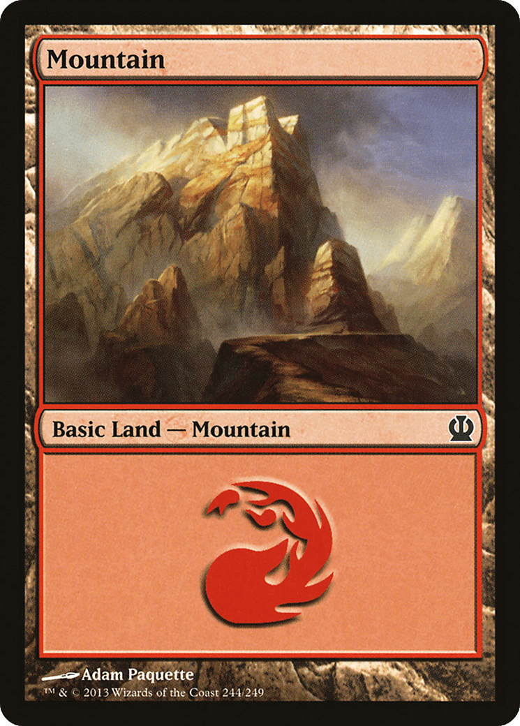 Mountain (244) [Theros] Foil