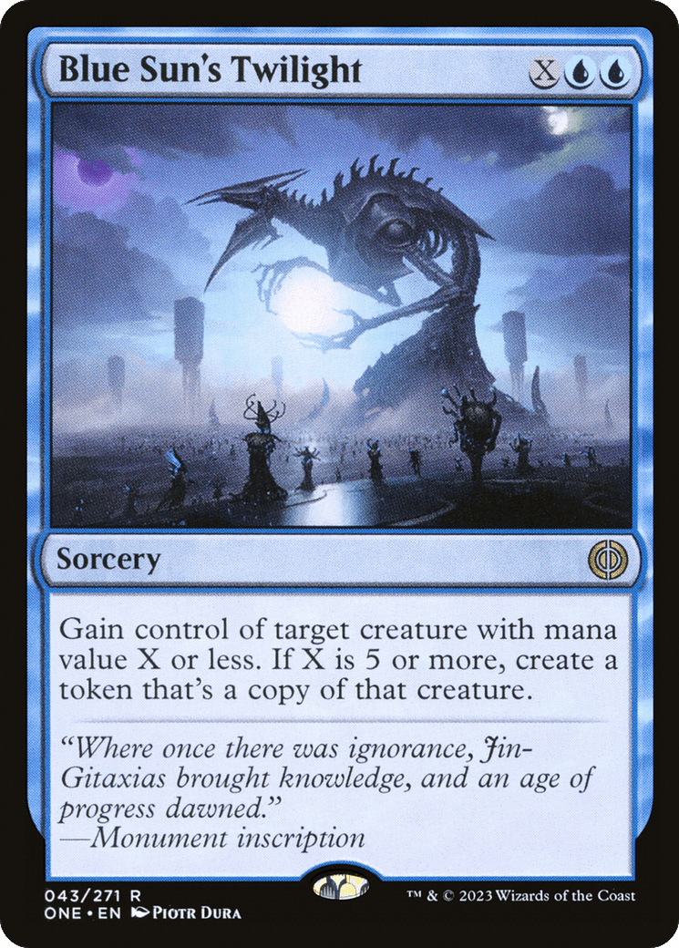 Blue Sun's Twilight [Phyrexia: All Will Be One] Foil