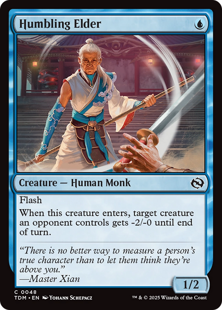 Humbling Elder (048) [Tarkir: Dragonstorm]  Foil
