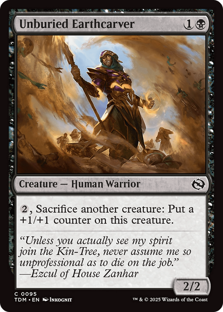 Unburied Earthcarver (095) [Tarkir: Dragonstorm]  Foil