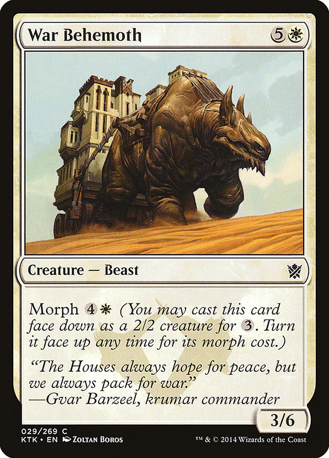 War Behemoth 29/269 (Khans of Tarkir) 
