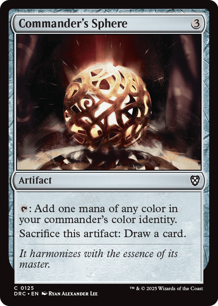 Commander's Sphere (-125) [Commander: Aetherdrift]