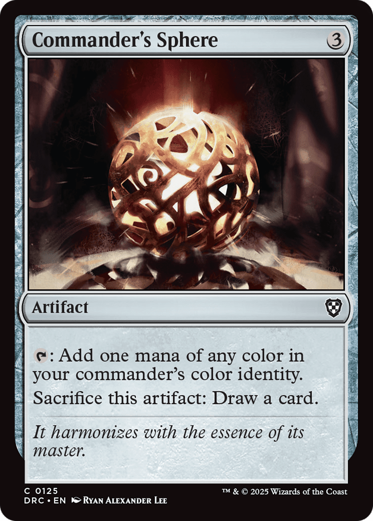 Commander's Sphere (-125) [Commander: Aetherdrift]