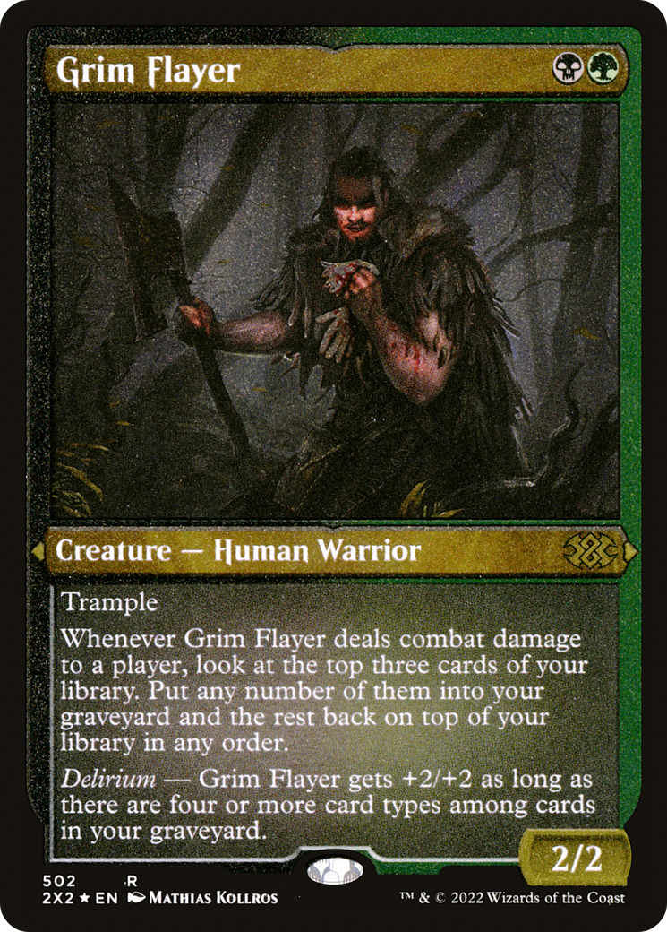 Grim Flayer (2X2-502) - Double Masters 2022 Etched Foil