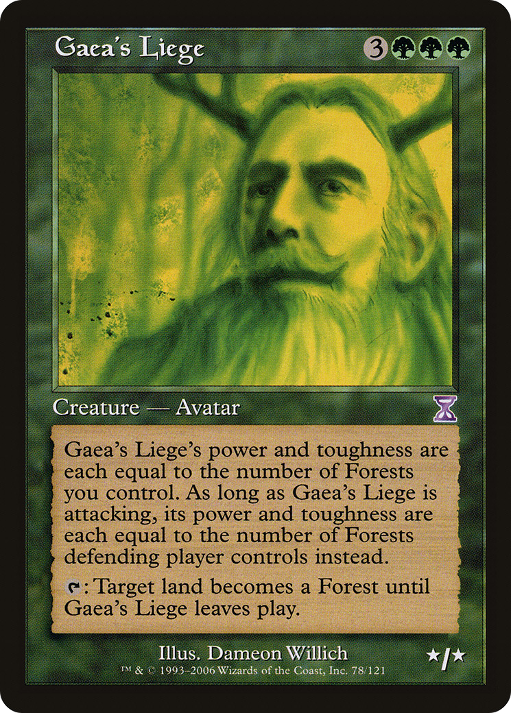Gaea's Liege [Time Spiral Timeshifted] Foil