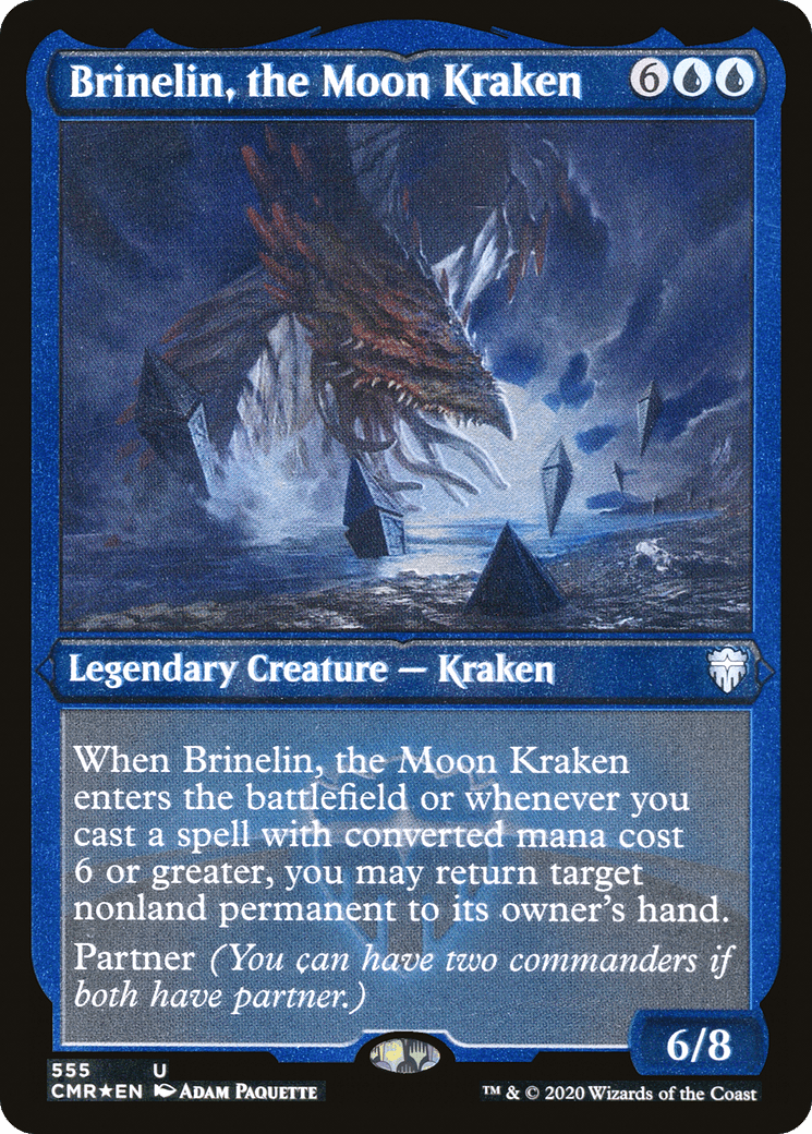 Brinelin, the Moon Kraken (555) [Commander Legends]  Foil