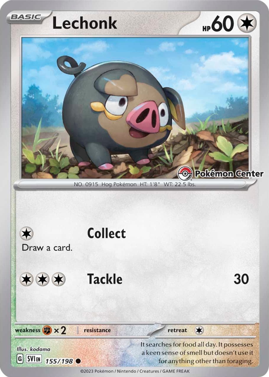 Lechonk (Pokemon Center Exclusive) 155- Miscellaneous Cards & Products Holofoil