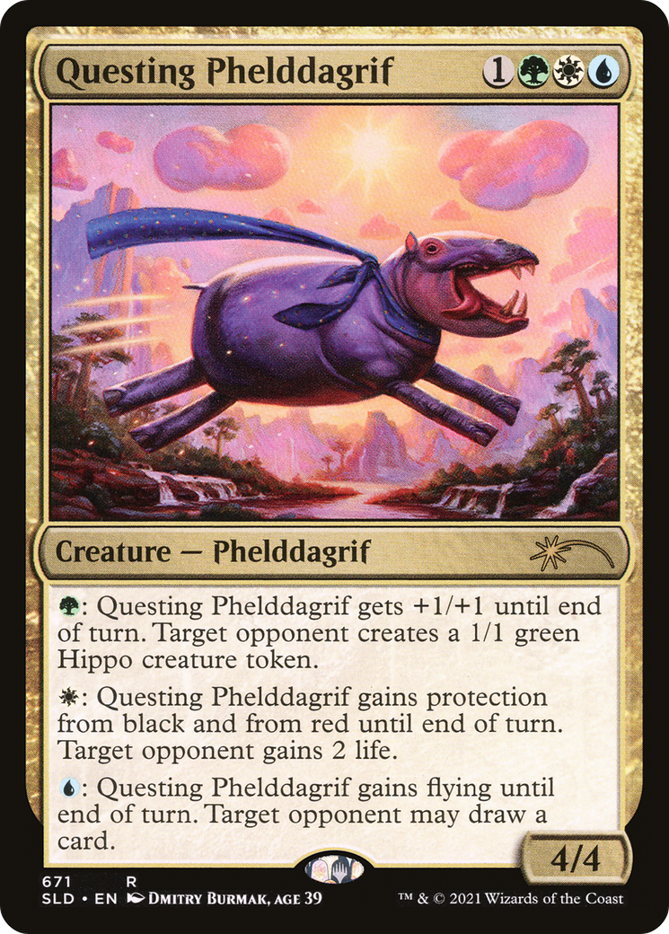 Questing Phelddagrif (671) [Secret Lair Drop Promos] Foil
