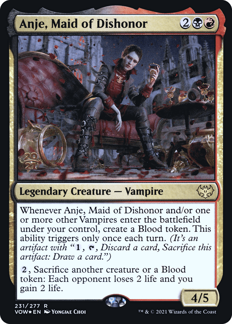 Anje, Maid of Dishonor [Innistrad: Crimson Vow Prerelease Promos]