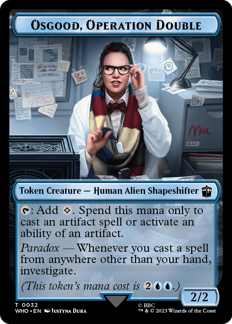 Osgood, Operation Double (TWHO-032) - Doctor Who Tokens Foil