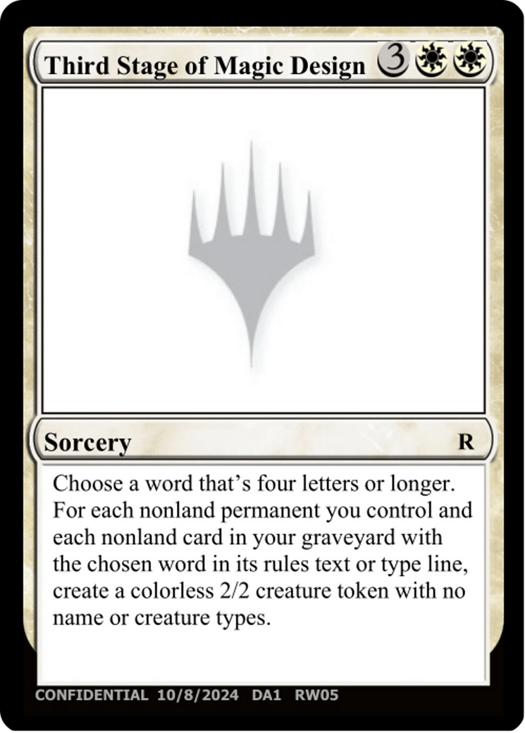 Third Stage of Magic Design (DA1-RW05F) - Unknown Event