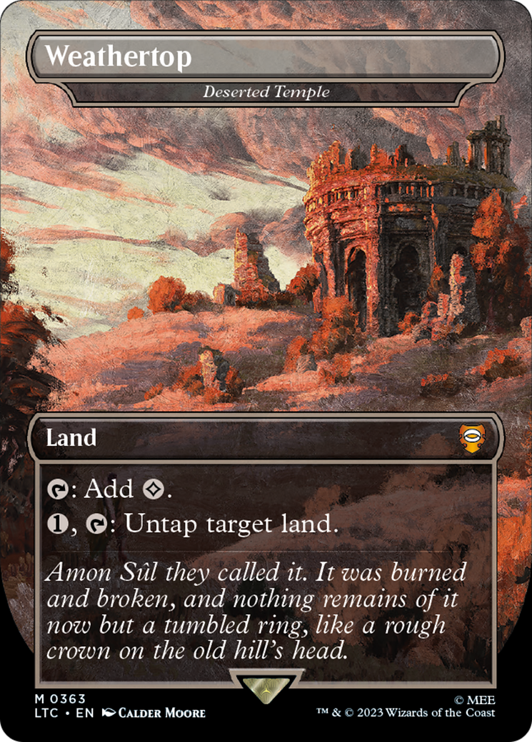 Deserted Temple - Weathertop [The Lord of the Rings: Tales of Middle-Earth Commander] Foil