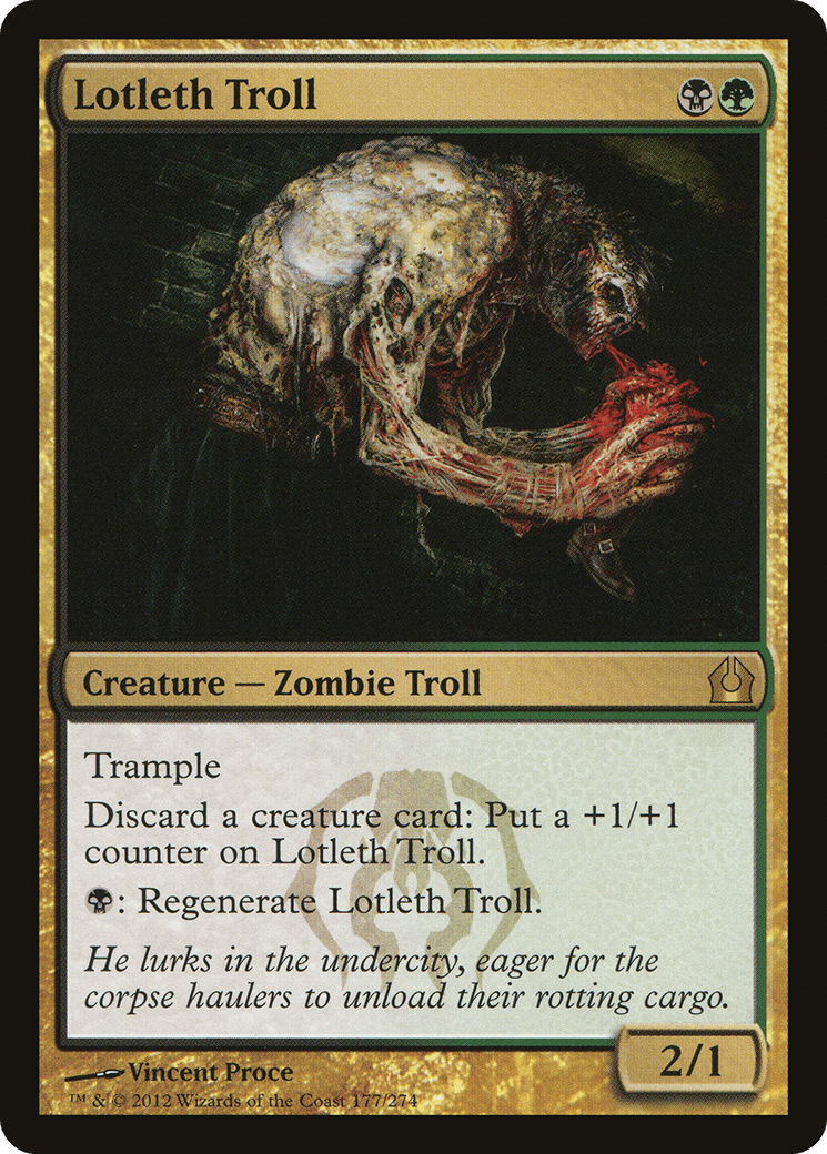 Lotleth Troll [Return to Ravnica] Foil