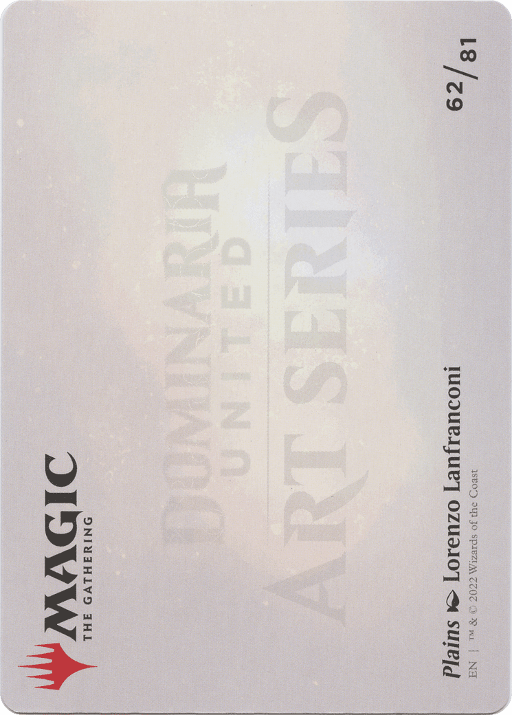 Plains // Plains (ADMU-062) - Dominaria United Art Series (Borderless)