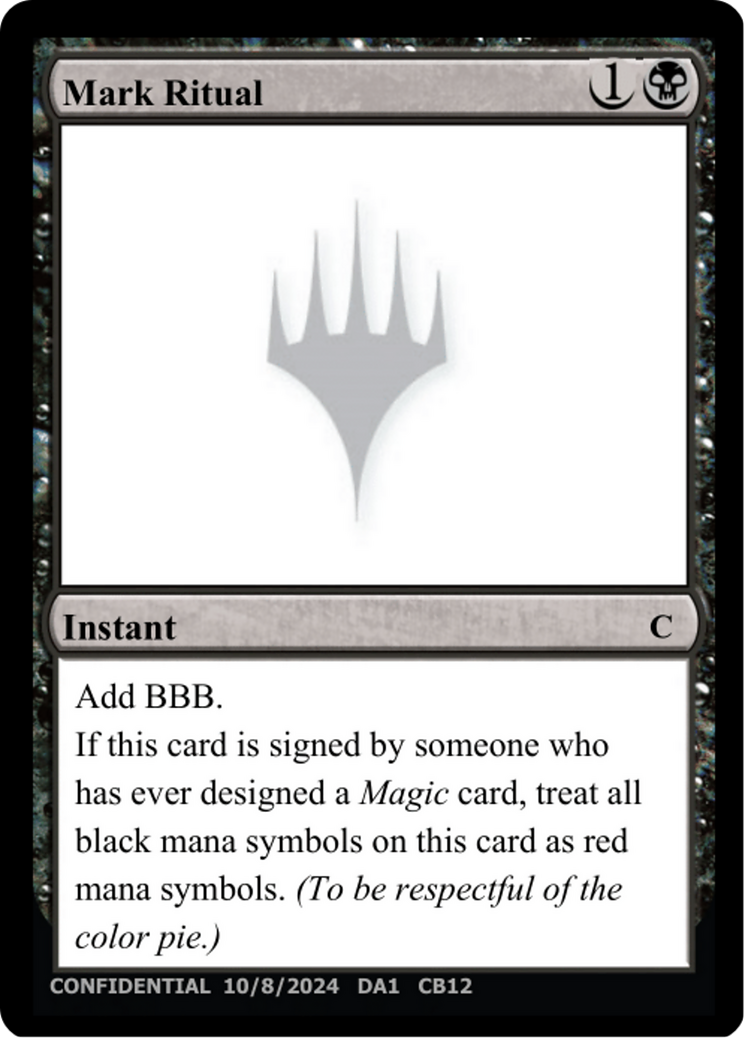 Mark Ritual (DA1-CB12) - Unknown Event