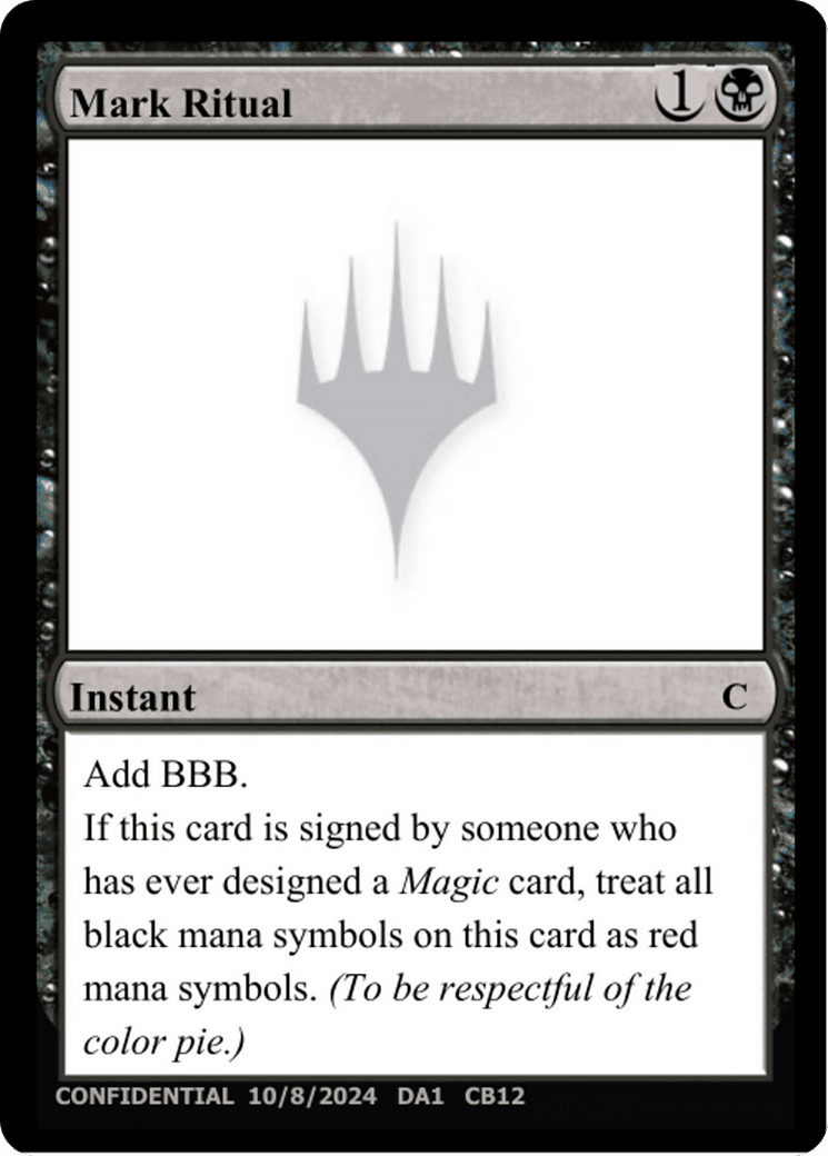 Mark Ritual (DA1-CB12) - Unknown Event