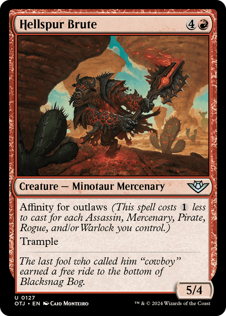 Hellspur Brute [Outlaws of Thunder Junction] Foil