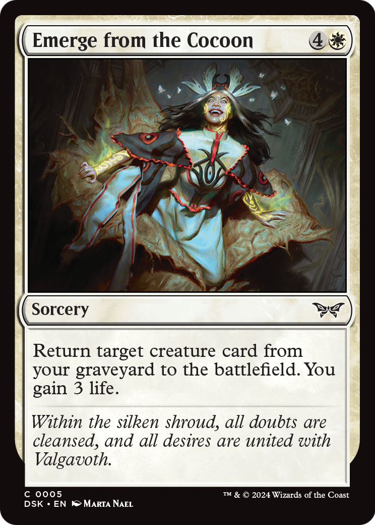 Emerge from the Cocoon [Duskmourn: House of Horror] Foil