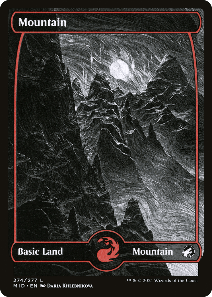 Mountain (274) [Innistrad: Midnight Hunt] Foil