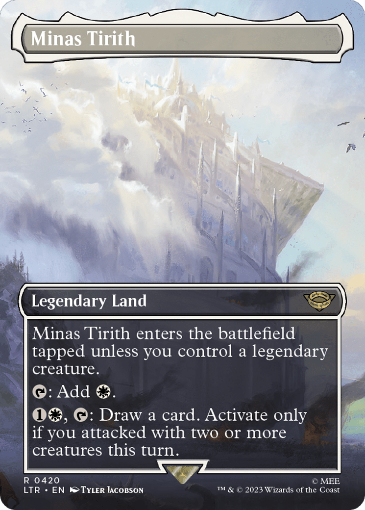 Minas Tirith (Borderless Alternate Art) (420) [The Lord of the Rings: Tales of Middle-Earth] Foil