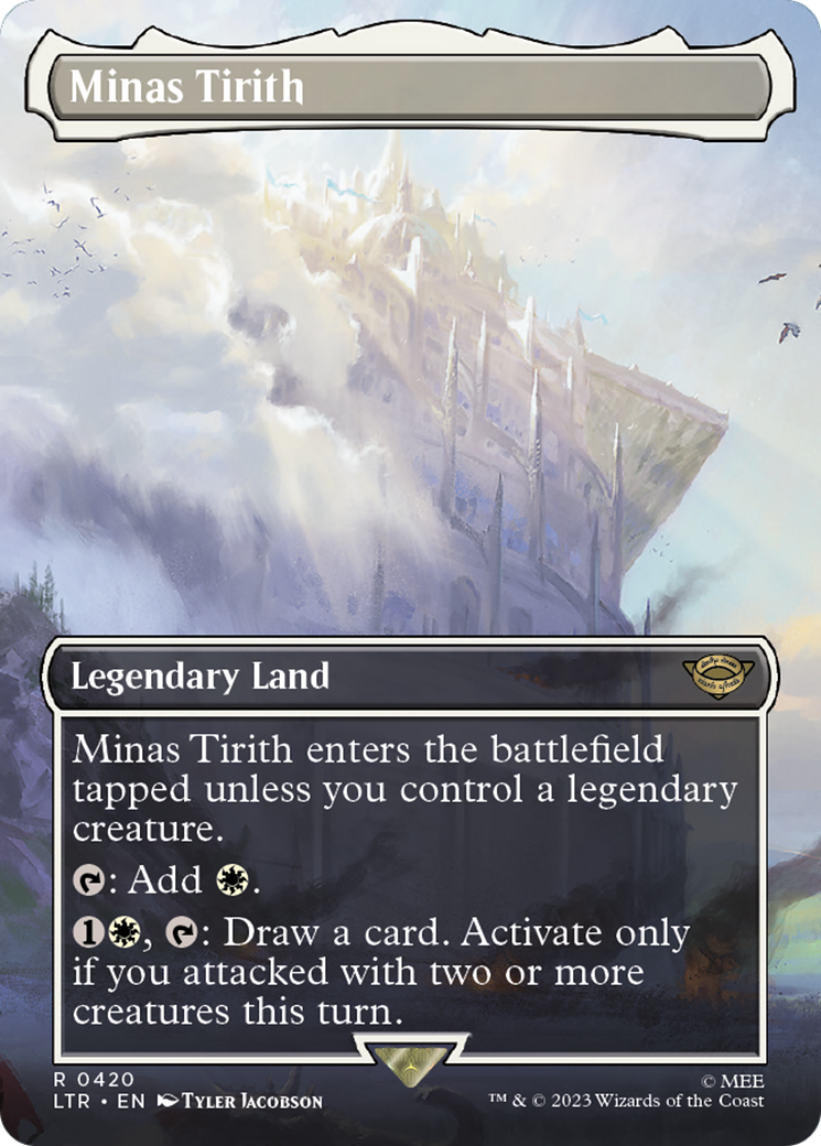 Minas Tirith (Borderless Alternate Art) (420) [The Lord of the Rings: Tales of Middle-Earth] Foil