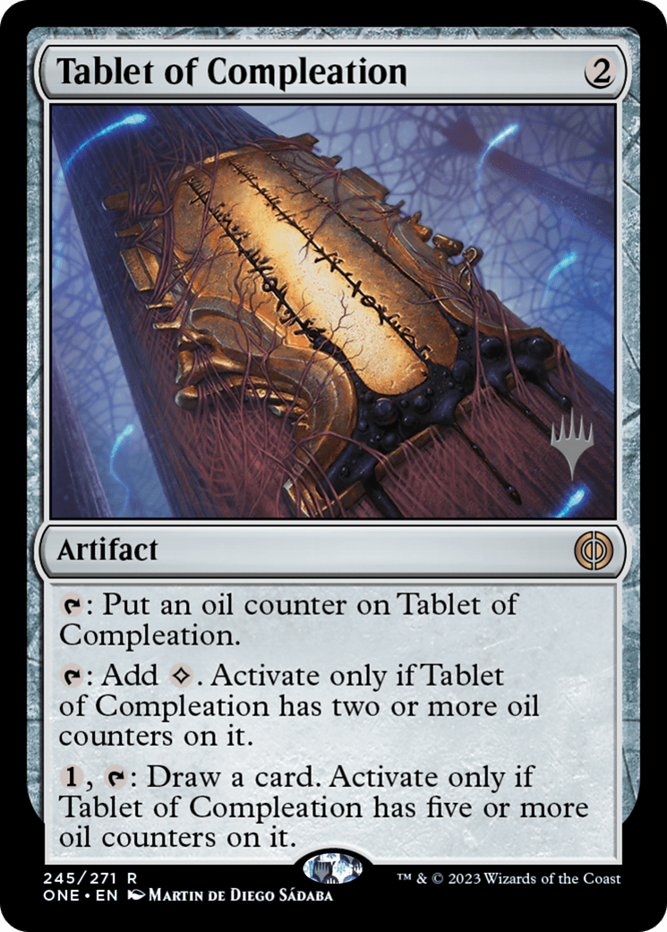 Tablet of Compleation (Promo Pack) [Phyrexia: All Will Be One Promos] Foil