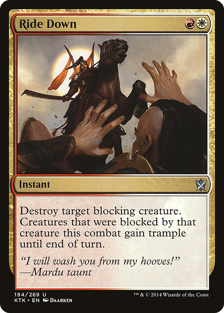 Ride Down [Khans of Tarkir] Foil