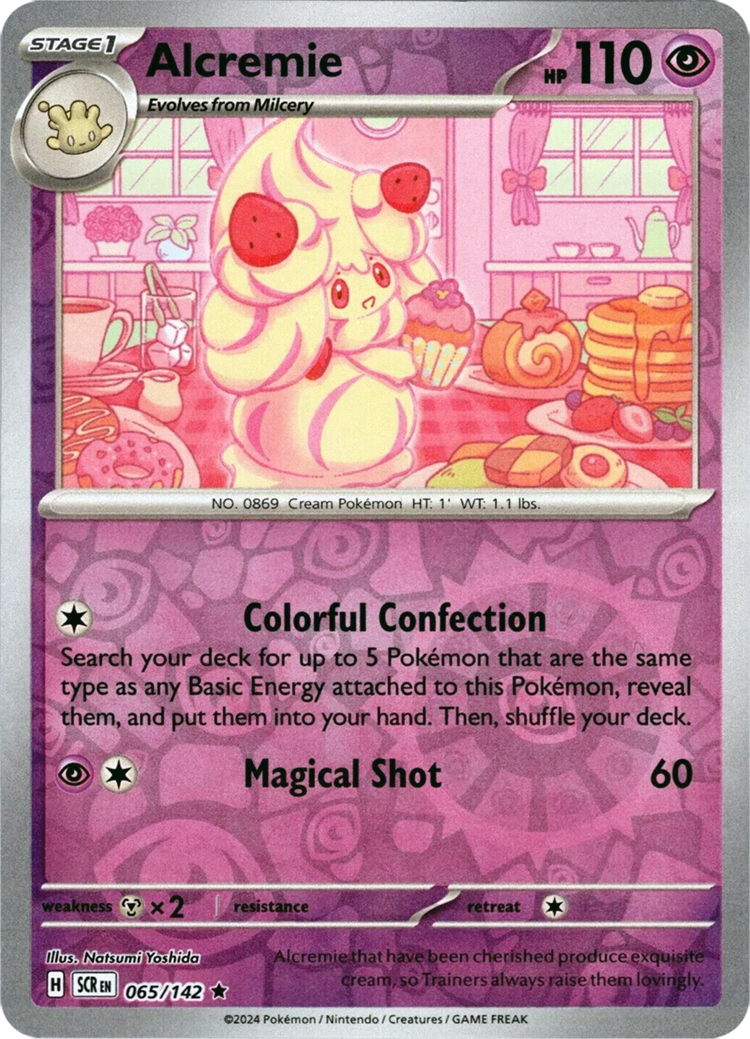 Alcremie 065- SV07 Stellar Crown Reverse Holofoil