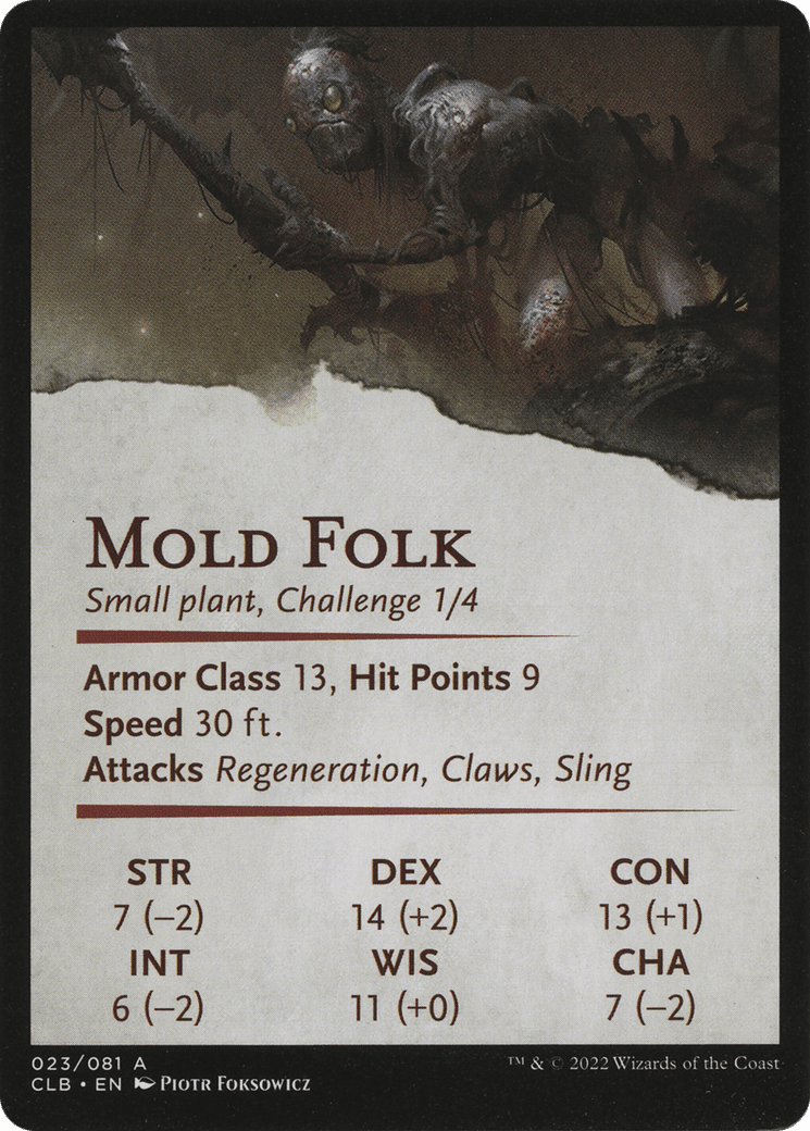 Mold Folk // Mold Folk (ACLB-023) - Battle for Baldur's Gate Art Series (Borderless)