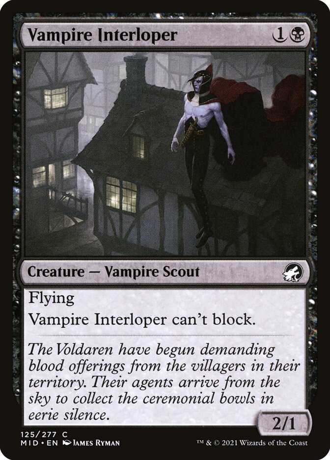Vampire Interloper 125/277 (Innistrad: Midnight Hunt) 