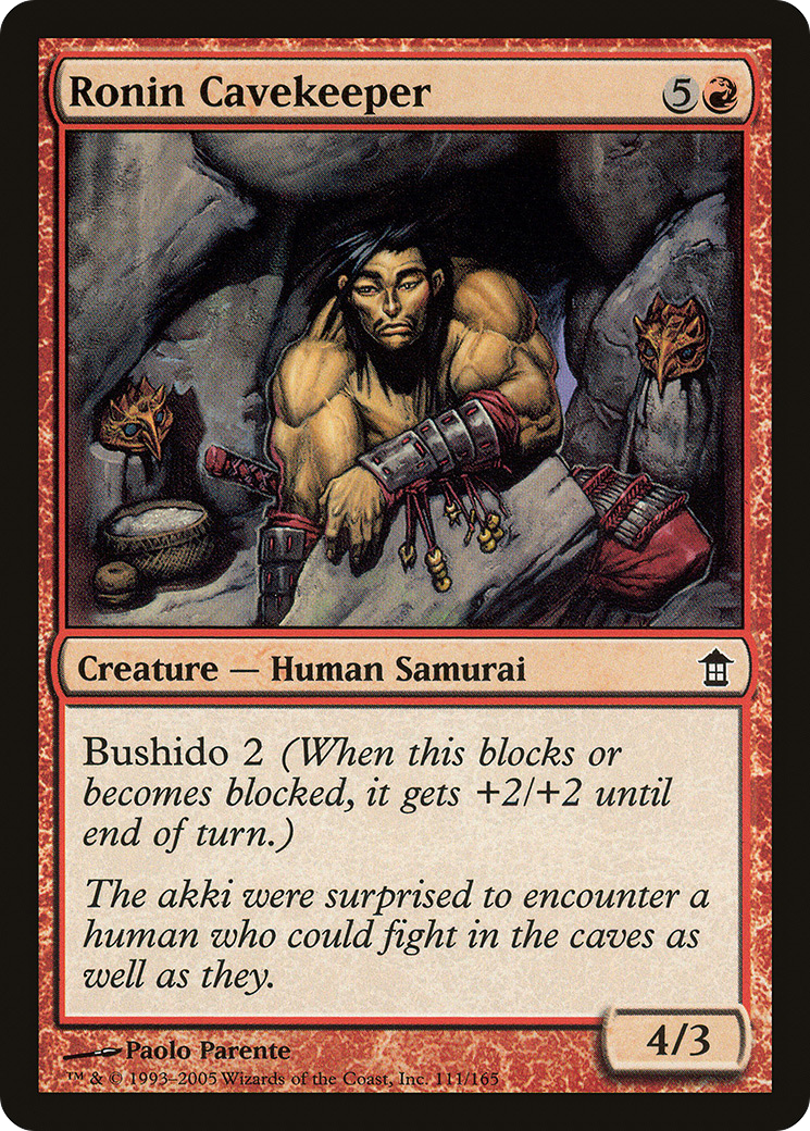 Ronin Cavekeeper [Saviors of Kamigawa] Foil