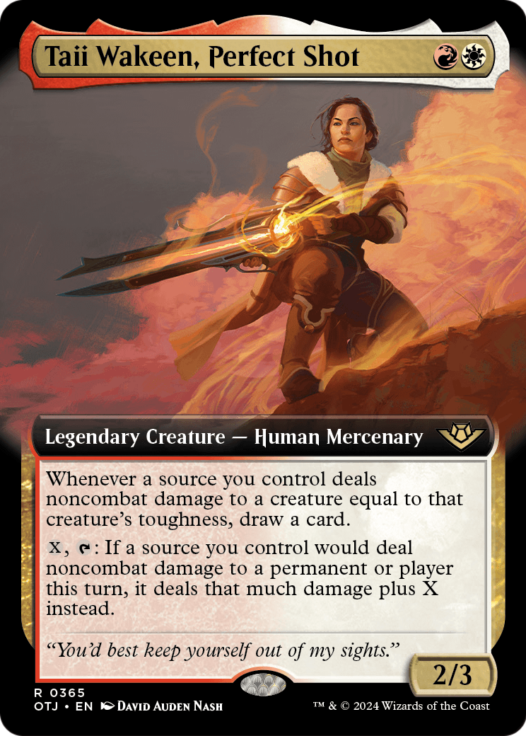 Taii Wakeen, Perfect Shot (Extended Art) [Outlaws of Thunder Junction] Foil