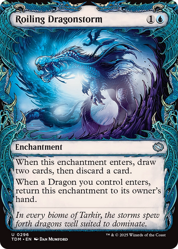 Roiling Dragonstorm (Showcase) (296) [Tarkir: Dragonstorm]  Foil