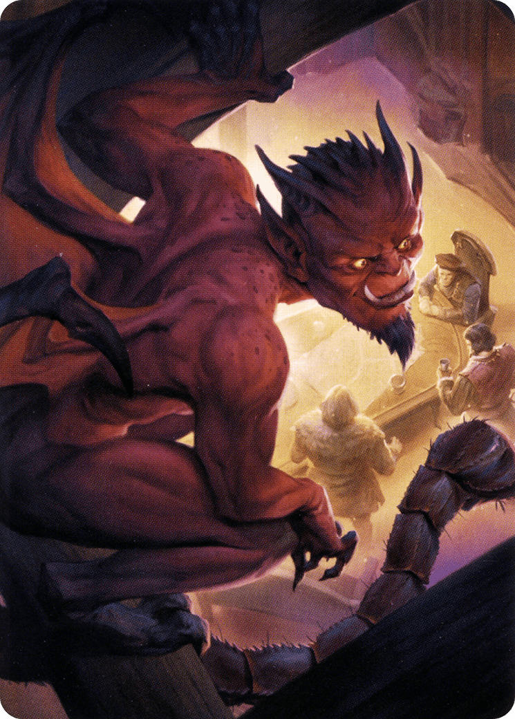 Nefarious Imp // Nefarious Imp (ACLB-019) - Battle for Baldur's Gate Art Series (Borderless) Foil